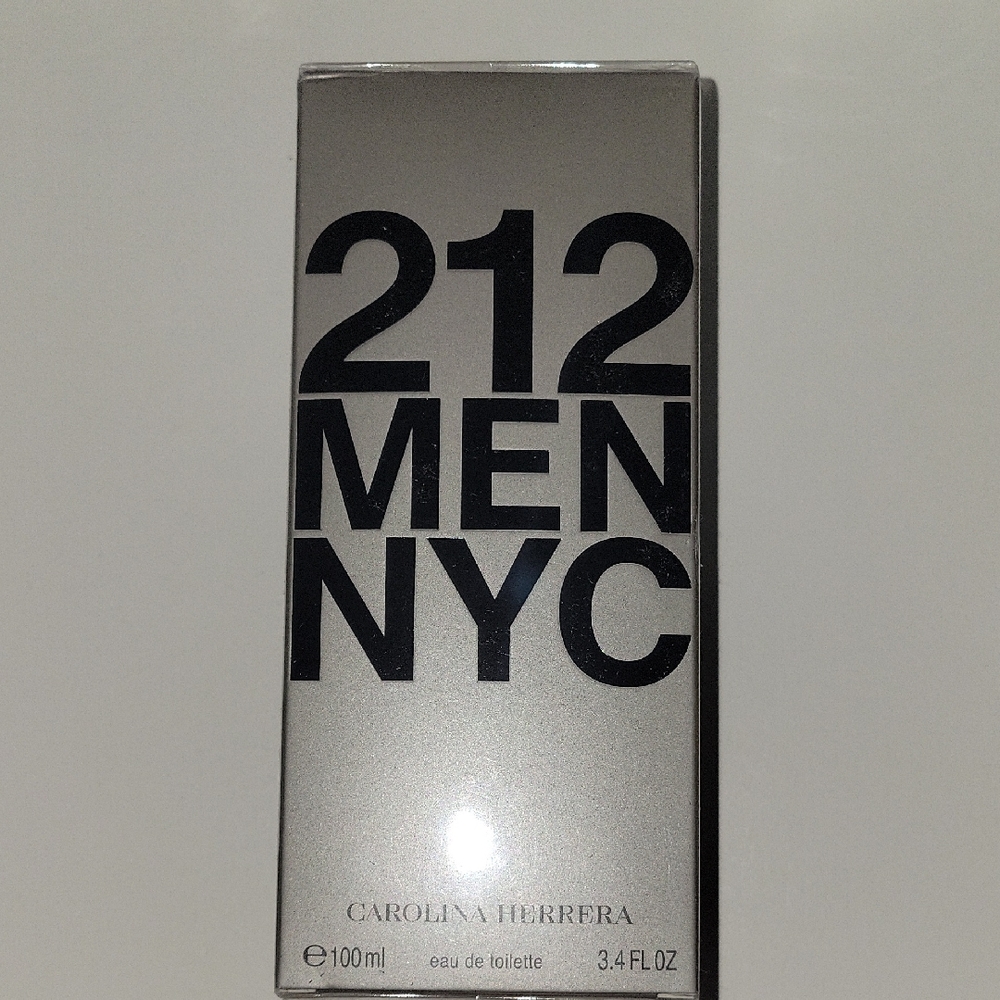 3.4oz NEW Carolina Herrera 212 Men NYC Silver Eau de Toilette